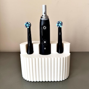 Modern Oral B IO 1-9 Toothbrush Charging Stand | Fits 2-4 Brush Heads | Stylish Bathroom Organizer for Brush, Charger, and Base |