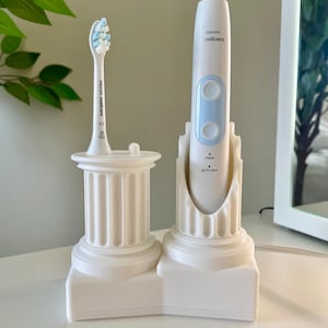 Personalized Philips Sonicare Charging Stand - Customizable Name | Fits Standard Sonicare | Toothbrush + Head Holder | For Bathroom Counter