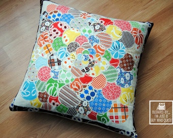 Modern Flower Pillow Cover - Linen and Cotton - Made to Order