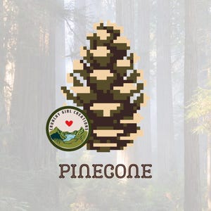 Pinecone - Cross Stitch/Needlepoint Pattern (PDF)