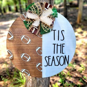 Fußball Türschild: 'Tis the Season - Herbst Dekor