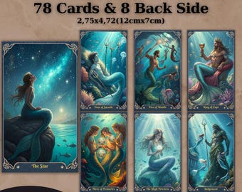 Printable Tarot Deck, Digital Tarot Deck, Tarot Cards