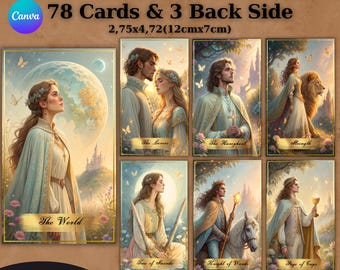 Digital tarot deck, Tarot Cards, Printable Tarot Deck , Digital Tarot Deck