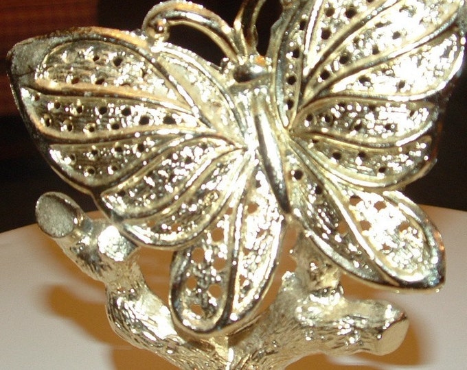 Vintage Butterfly Earring Holder in Gold Tone Etsy