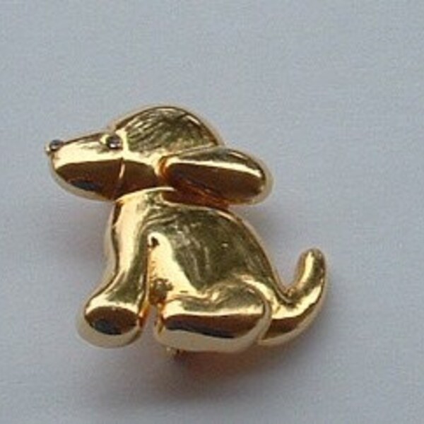 Puppy Dog with Rhinestone eye and nose