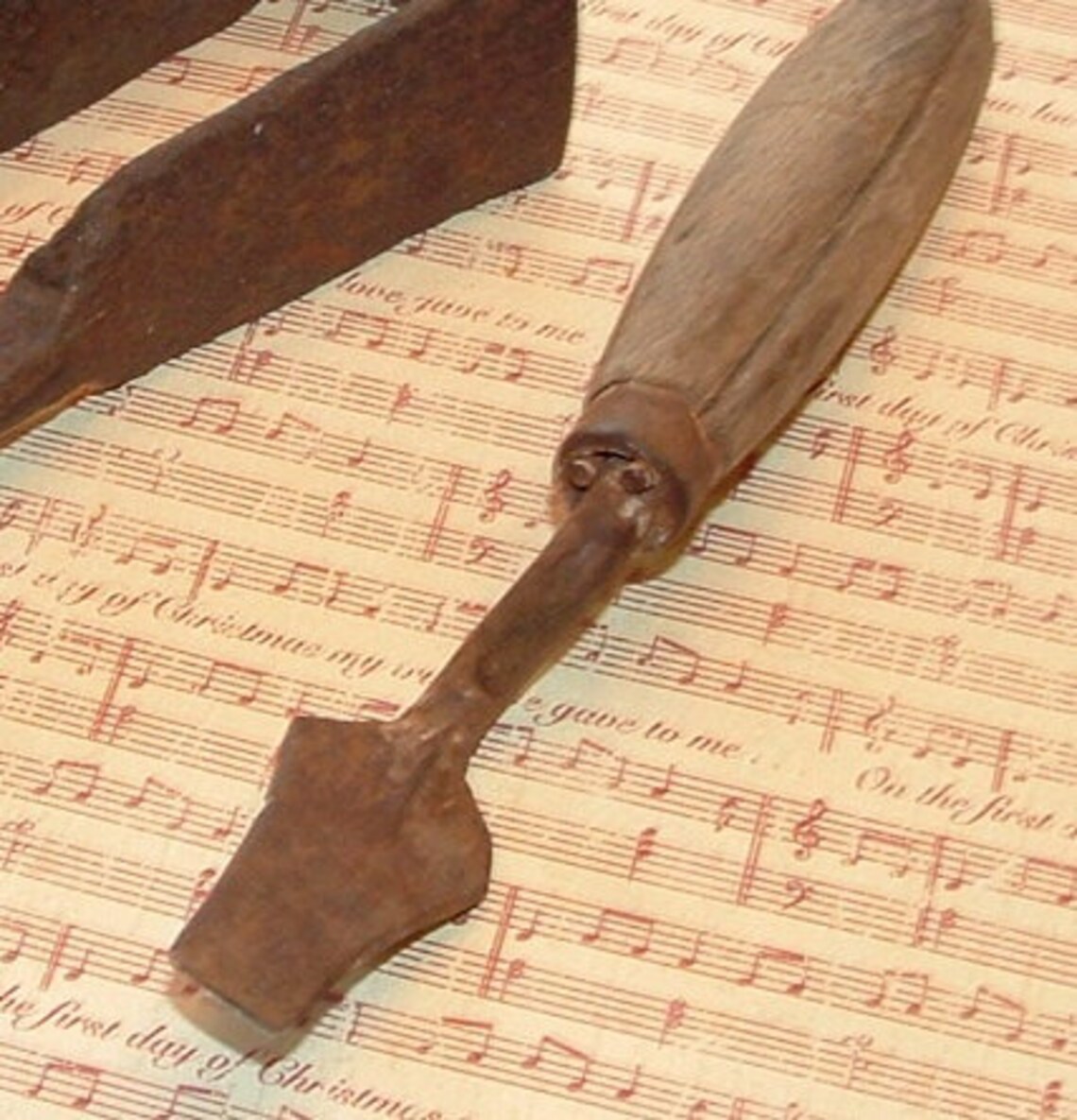 Vintage Vector Trowel with wood handle and D shaped Iron Etsy