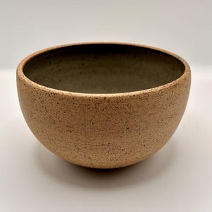 Handmade Minimalistic Ceramic Bowl - Round Rice Bowl - Medium size, elegant design for home decor or serving - handmade pottery round bowl