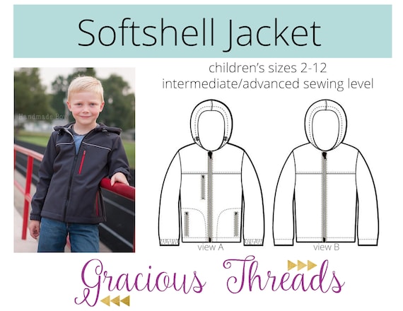 Softshell Jacket PDF Pattern 2t-12 