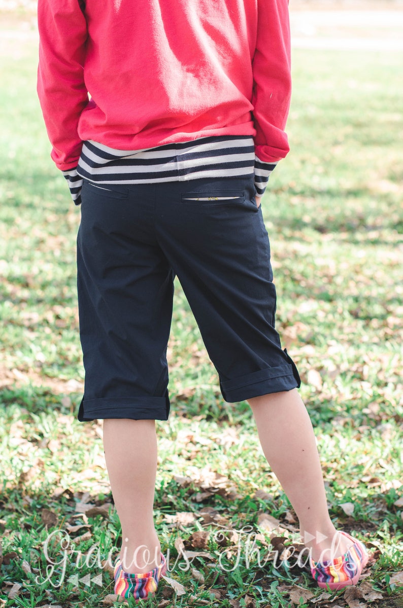 Dax Trousers pdf sewing pattern 2t-12 image 5