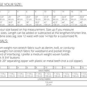 Maple Skirt Women 0-22 pdf sewing pattern image 2