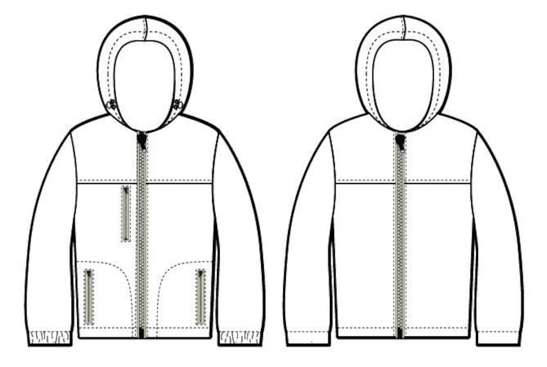 Softshell Jacket PDF Pattern 2t12 Etsy