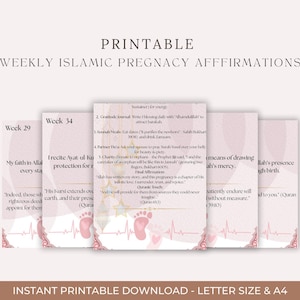 Islamic pregnancy affirmation cards • Spiritual labor and postpartum support • Dua cards for motherhood • Positive birth affirmations