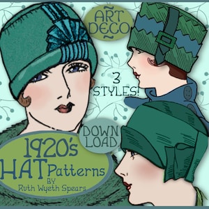 SEW 3 Vintage 1920s FLAPPER CLOCHE Hat Brim Vintage e-Patterns (Lillie Set) pdf