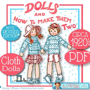 MORE Dolls and How to Make Them - Rag Dolls - Soft Sculptered Baby Doll - Character Dolls - Old Fashioned - A Sweet Vintage E-booklet