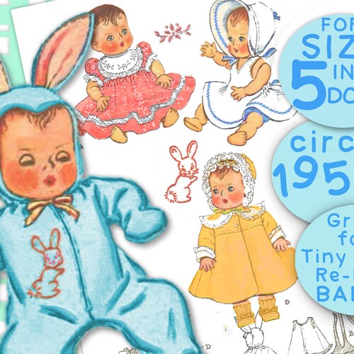 89 Inch Baby Doll 14 Pc Wardrobe Doll Clothes Vintage E Etsy