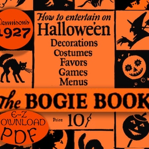Bogie Book Dennison 1926 HALLOWEEN 1920s PARTY Planner ebooklet pdf download