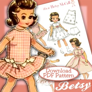 Betsy McCall 7-8" Tonner Patsyette  ALL IN Pink 2300 vintage e-pattern Ann Estelle & Riley too