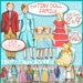 TINY Family of Ragdolls - 40's vintage pattern PDF Dolls sizes 2' to 9' CHARACTER dolls for Dioramas, School Projects, Play 