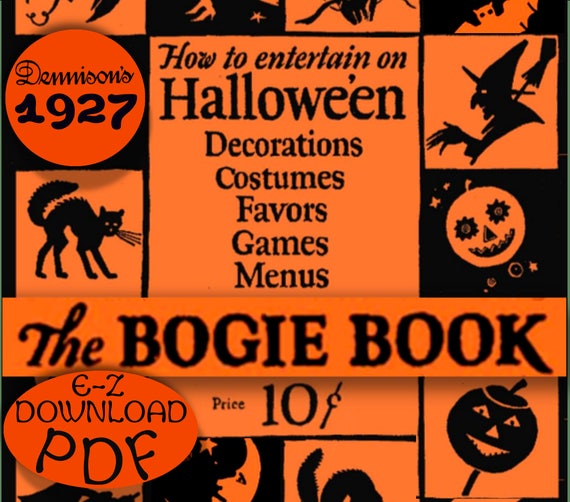Bogie Book Dennison 1926 Halloween 1920s Party Planner Etsy