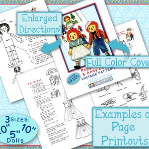 Raggedy Example SEW a Raggedy Ann & Andy 5