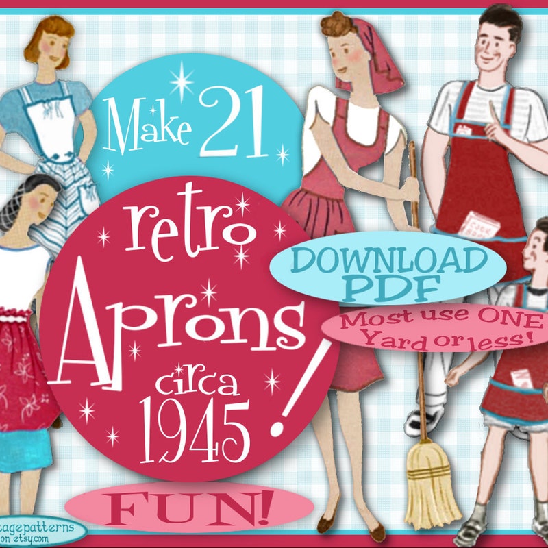 Bib Waist Apron Pattern - Etsy