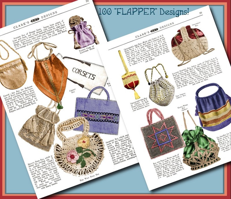 MAKE 100 Flapper Bags and Purses 1920s Vintage e-Booklet PDF image 3