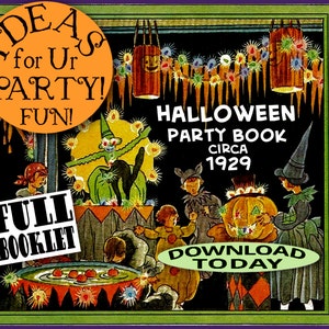 Dennison HALLOWEEN Party Magazine 1929 Flapper Gatsby Downton Twenties Prohibition e-booklet