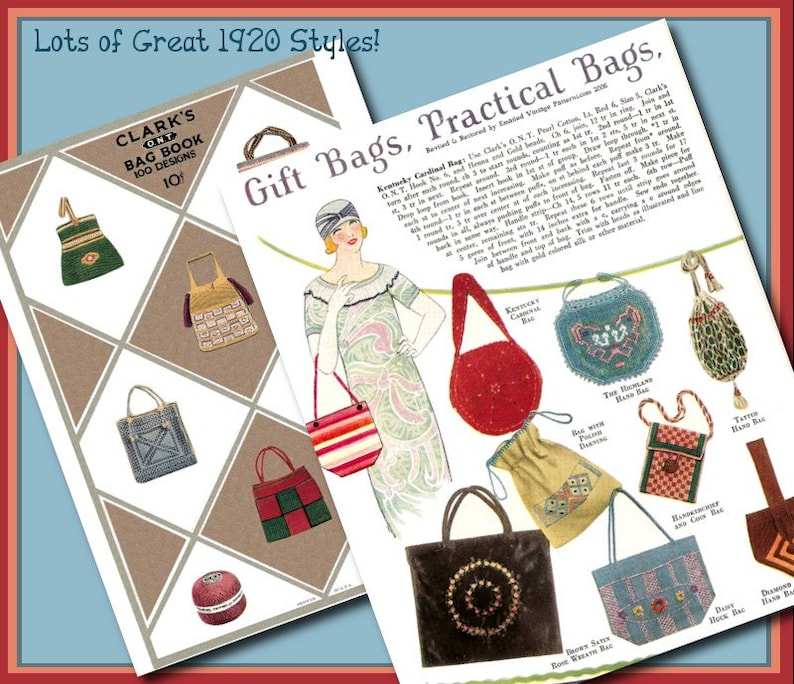 MAKE 100 Flapper Bags and Purses 1920s Vintage e-Booklet PDF image 2