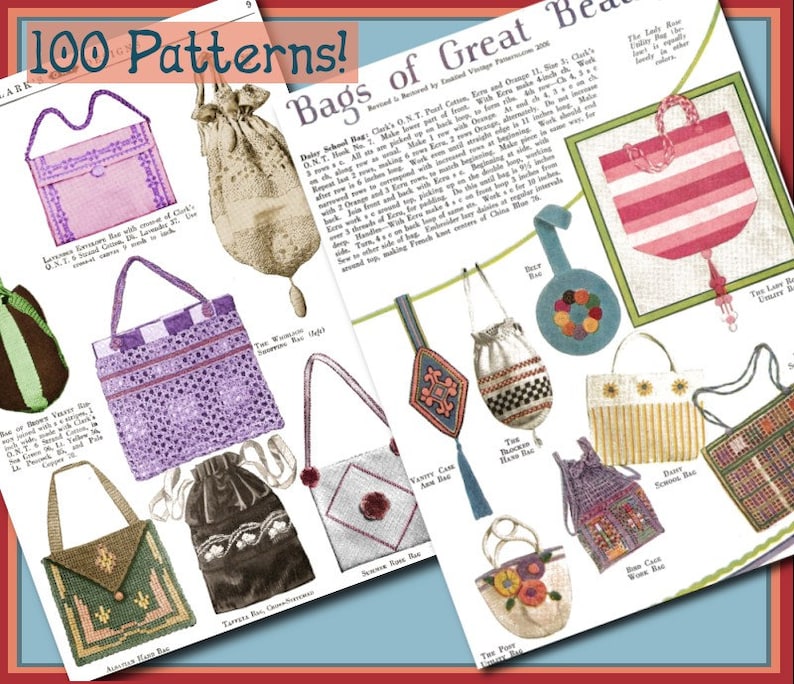 MAKE 100 Flapper Bags and Purses 1920s Vintage e-Booklet PDF image 4