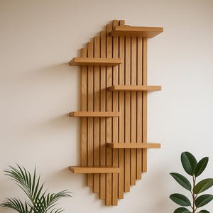 Einzigartige Holzregale für Wandregale. Wall Planter / schwimmende Regale-Fügen Sie natürliche Harmonie zu Ihrem Zuhause Handgefertigte Möbel, Holzregale.