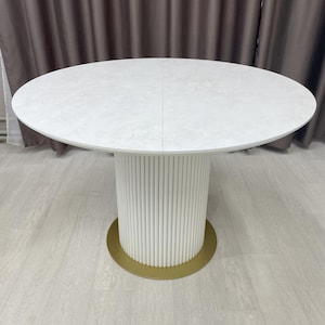 HPL Round Dining Table: Scratch Resistant, Modern Kitchen Table