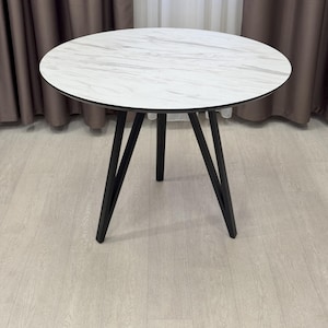 Round Coffee Table: Minimalist Scandi HPL Table