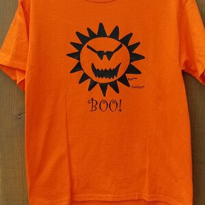 CoolRays Kids Halloween Boo Tee Shirt, Youth Short-Sleeved Halloween Shirt, Trick or Treat t-shirt, Pumpkin Sun Kids Shirt image 5