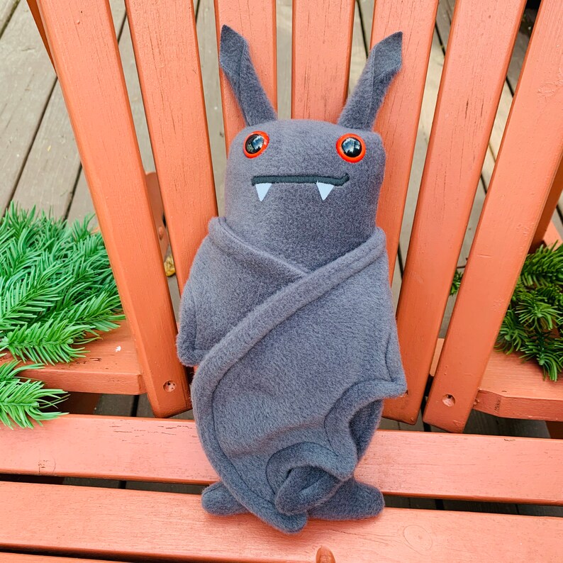 Flasher Bat Plush Bat in Tiny Tighty Whities Red Eyes Made - Etsy