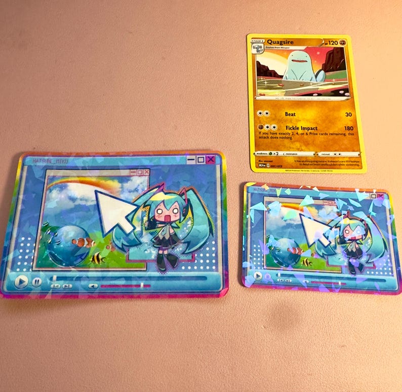 Frutiger Aero Hatsune Miku Holographic Sticker | Y2K, 2000's, Aesthetic, Webcore, Vocaloid image 4