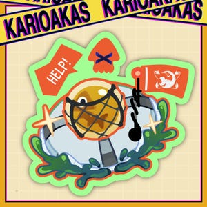 Splatoon Lachs Run Sticker | Squidling, Octoling, Splatfest