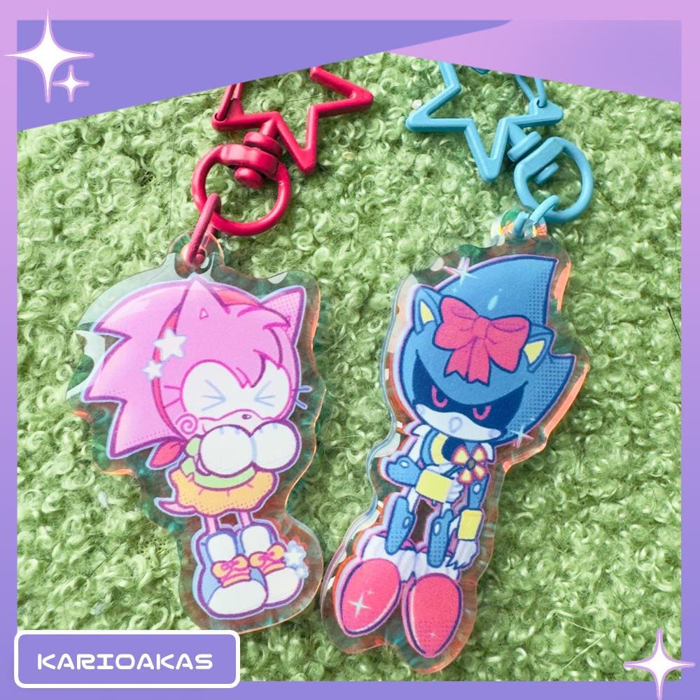 Metal sonic keychain - Etsy 日本