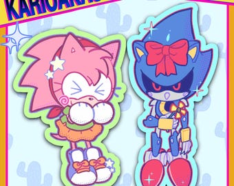 Amy Rose and Metal Sonic stickers