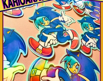 Sonic Adventure Hatsune Miku Holographic Sticker | Vocaloid, Project Diva