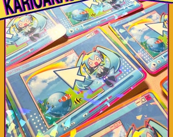 Frutiger Aero Hatsune Miku Holographic Sticker | Y2K, 2000's, Aesthetic, Webcore, Vocaloid