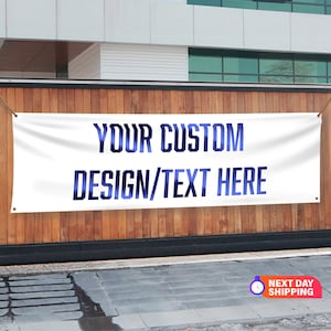 Full Color Custom Vinyl Banners, Custom Size Vinyl Banner, Custom Vinyl Banner, Full Color, Vinyl Banner, Outdoor Banner, Custom Gift