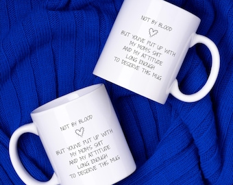 Funny Stepdad Mug, Sentimental Quote Tea Cup, Father's Day Present, Gift from Kids