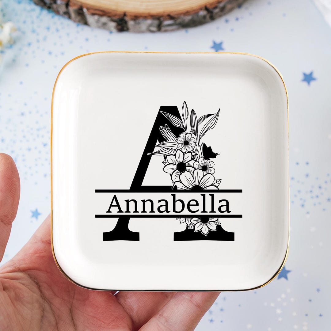 Custom Name Ring Dish, Engagement Ring Dish, Custom Jewelry Dish ...