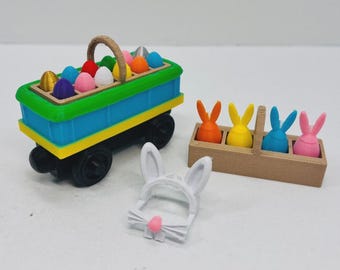 Wooden Railway Easter Train Custom Made for Thomas and Friends