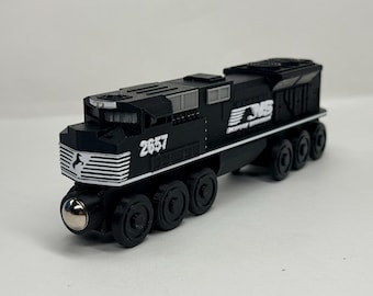 Norfolk Southern Diesel Train Engine Large Version (SD-70) Custom made for Wooden Railway Tracks - 3D Printed
