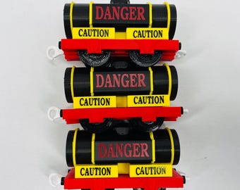 Cargo Tanker Train  for Thomas Trackmaster Track Lot x 3 "DANGER  CAUTION"
