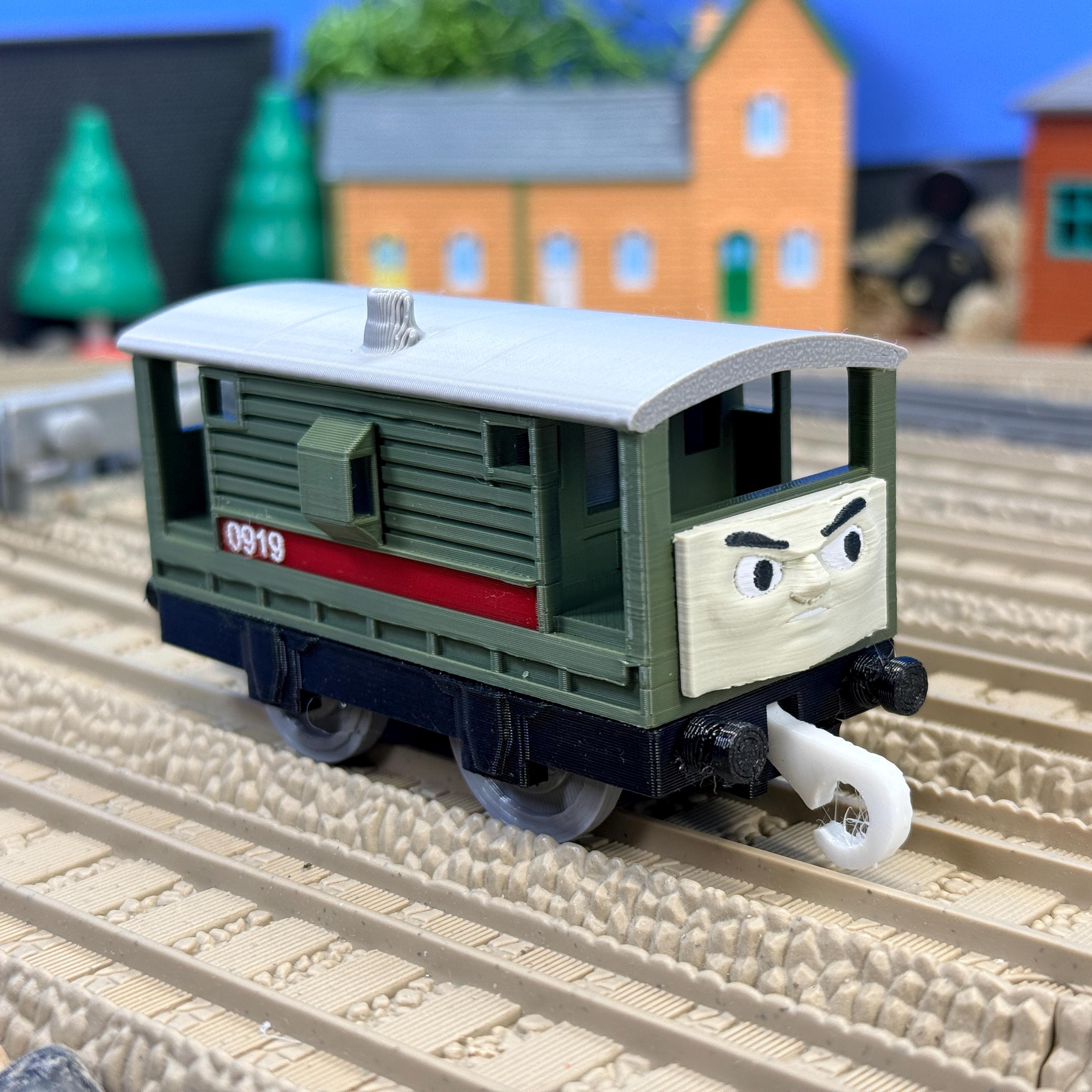Trackmaster Unity Van Trackmaster Brake Van Train With 3D Face Custom Made Thomas & Tomy ...