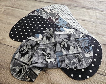 Hirsch Camo Spucktücher Jungen Set, Doppelseitige Flanell Spucktücher, Weiche Spucktücher, Baby Geschenk, Elch, Bär Spucktücher, Baby Shower Geschenk