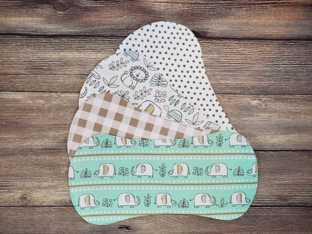 Burp Cloth Set / Gender Neutral Burp Cloths / Gender Neutral Etsy