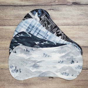 Burp Cloth Boy, Burp Cloth Set, Baby Wolf, Blue Camo,  Baby Shower Gift, Burp Rags, Double Flannel, Camo Nursery, Diaper Bag Essential